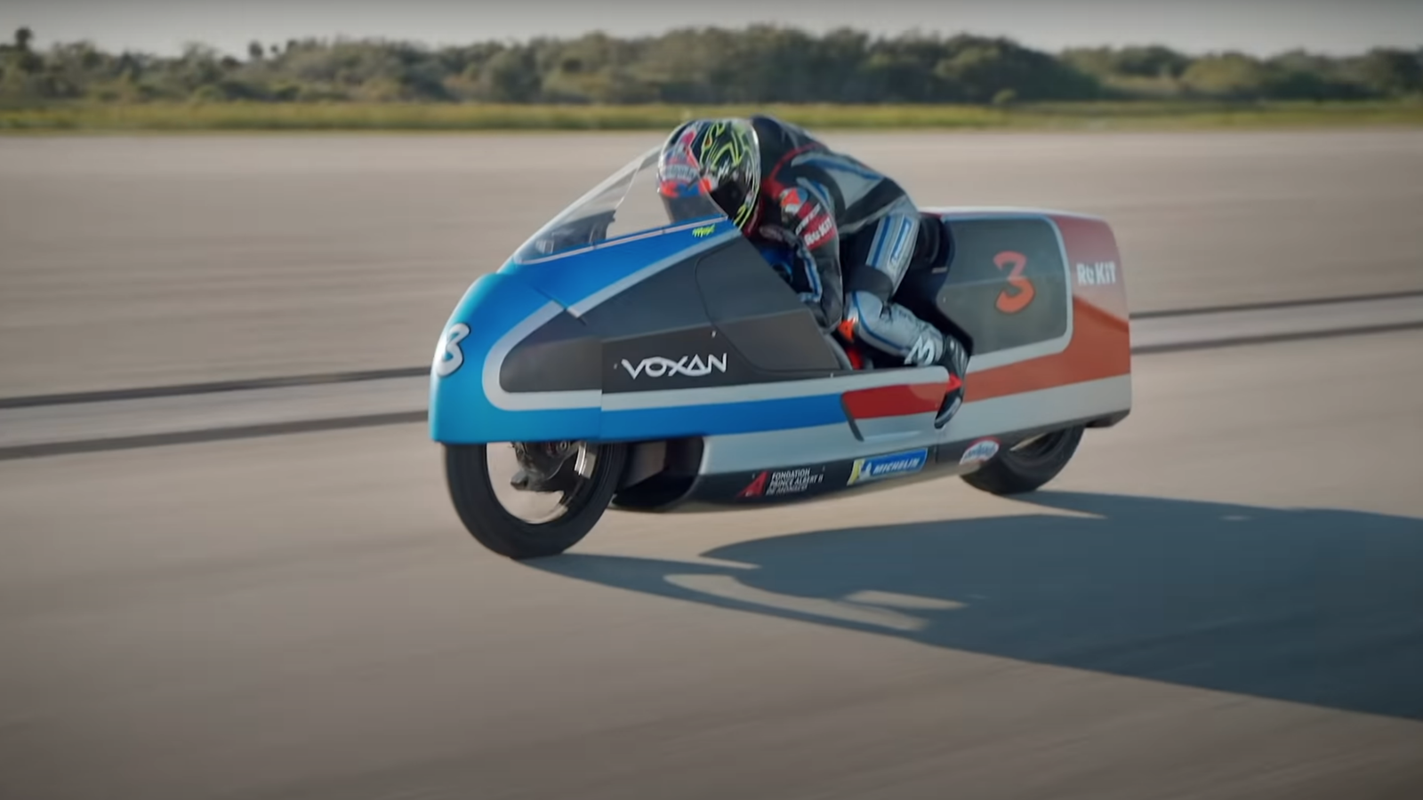 Max Biaggi Venturi set electric motorcycle speed record